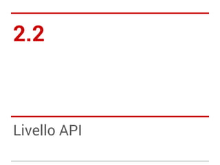 2.2

Livello API

 