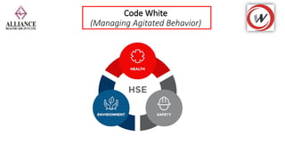 Comprehensive Code White Protocol: Managing Agitated and Violent ...