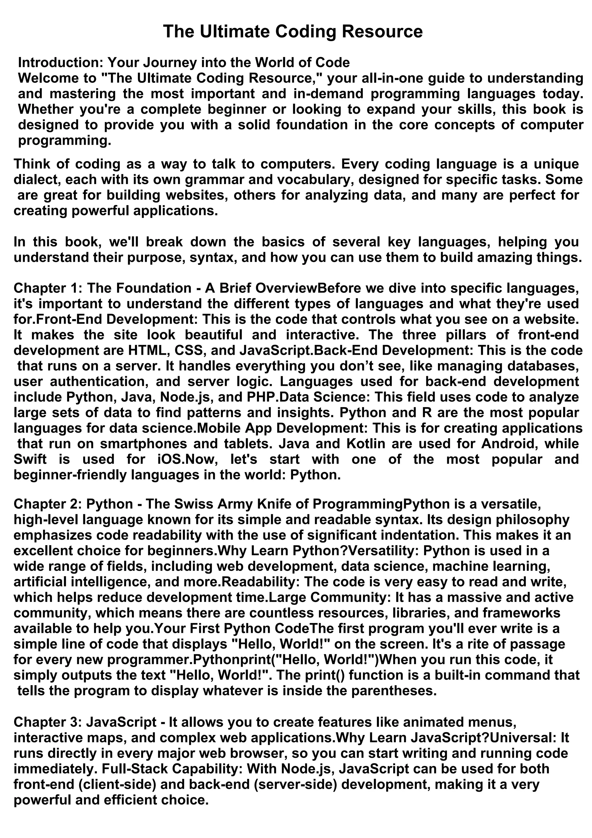 CodeWithFaraz: Your Ultimate E-Book Guide | PDF