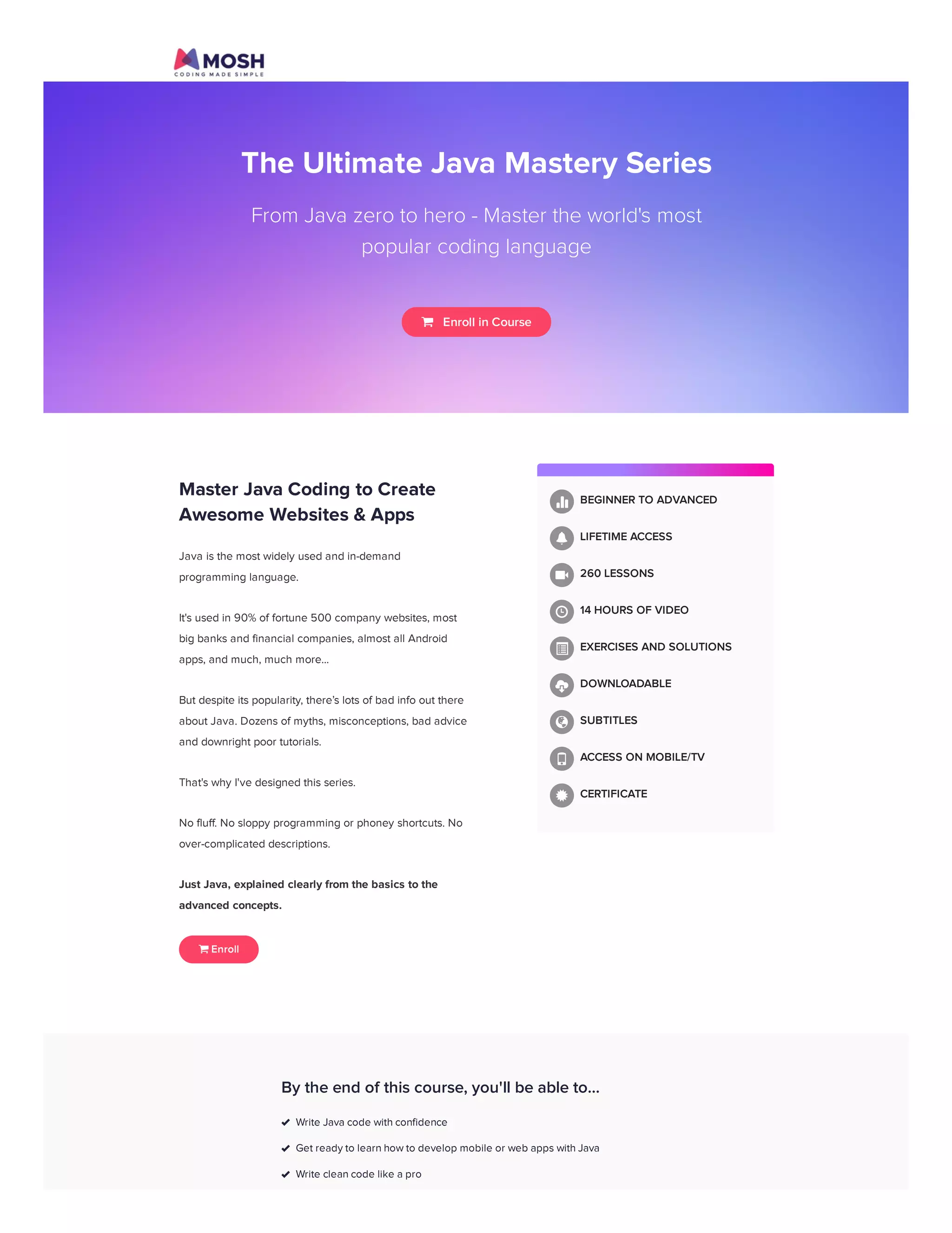 The Ultimate Java Mastery Series - Code With Mosh | PDF