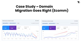 Case Study ~ Domain
Migration Goes Right (Ecomm)
 