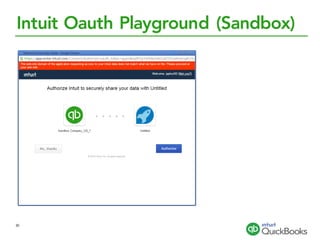 Intuit Oauth Playground (Sandbox)
30
 