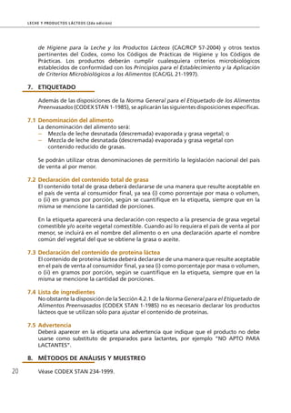 Codex alimentarius | PDF