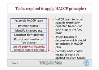 CODEX Guidelines for the Application of HACCP | PDF