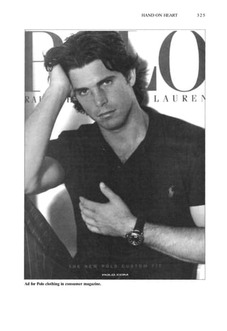 HAND ON HEART 325
Ad for Polo clothing in consumer magazine.
 