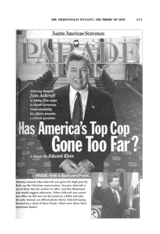 THE MEROVINGIAN DYNASTY, THE PRIORY OF SION 4 1 3
 