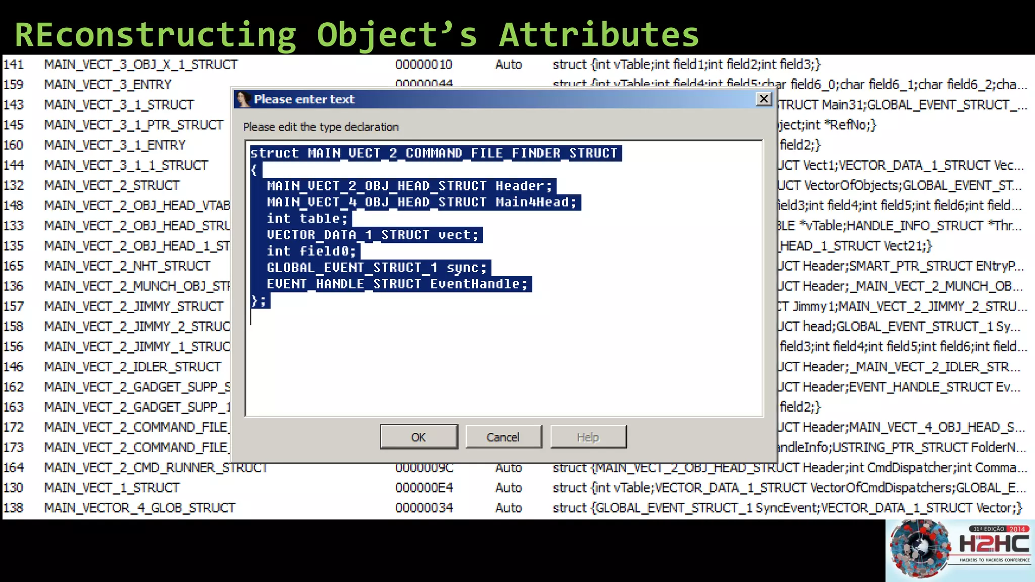 REconstructingObject’s Attributes  
