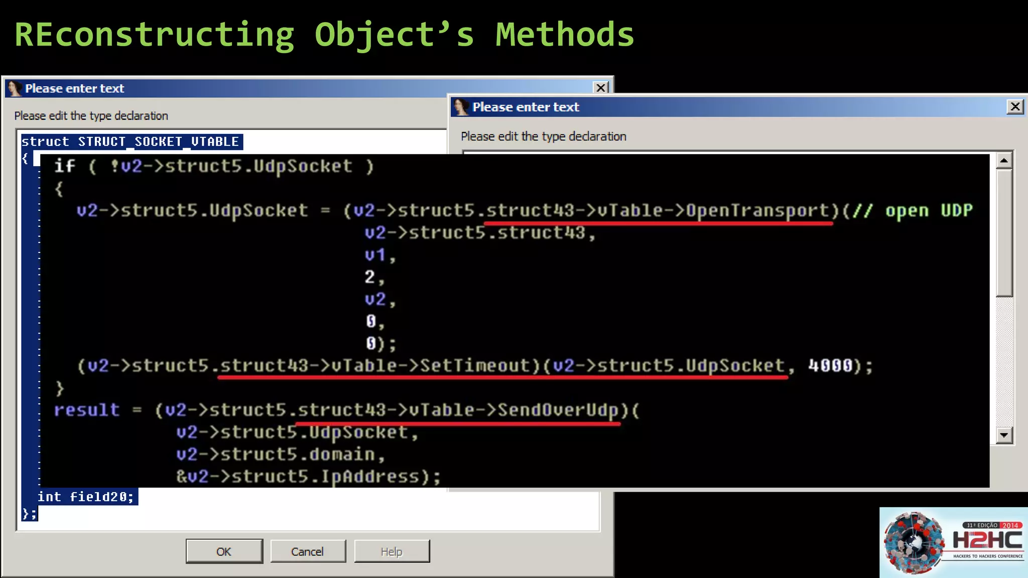 REconstructingObject’s Methods  