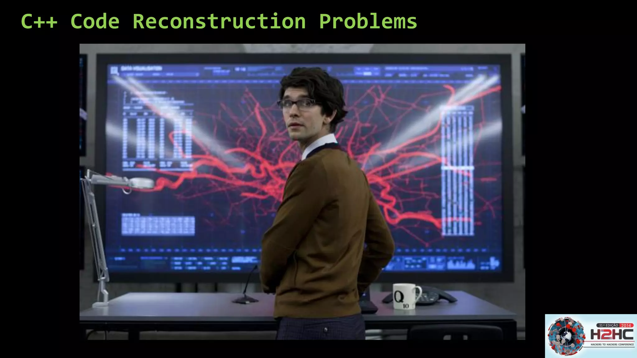 C++ Code Reconstruction Problems  