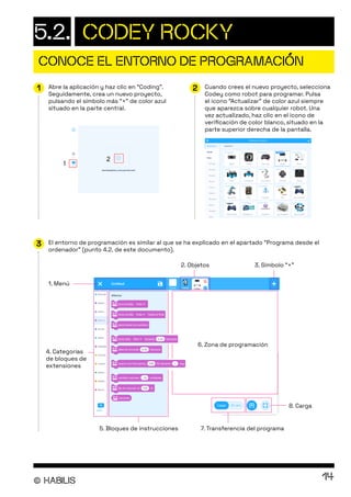 CODEY-ROCKY_ES manual en español del robot | PDF