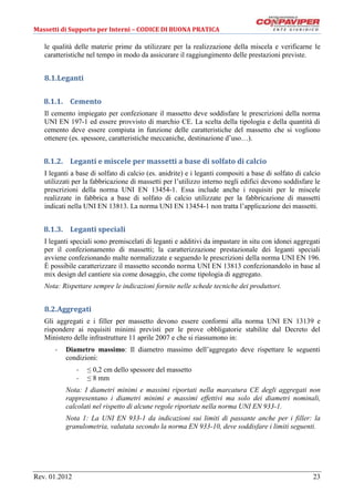 Codice di buona pratica massetti | PDF