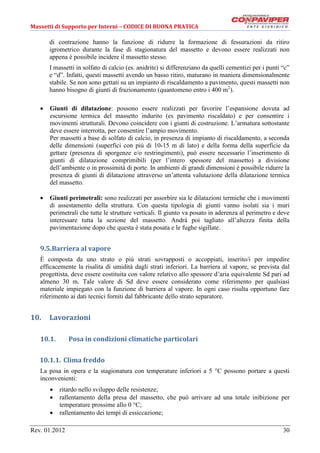 Codice di buona pratica massetti | PDF