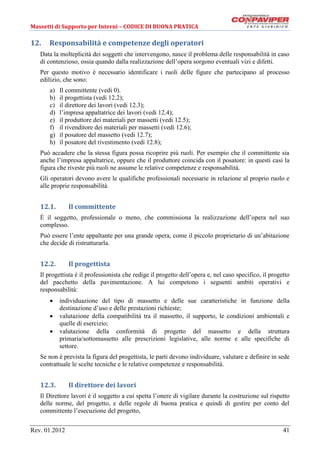 Codice di buona pratica massetti | PDF