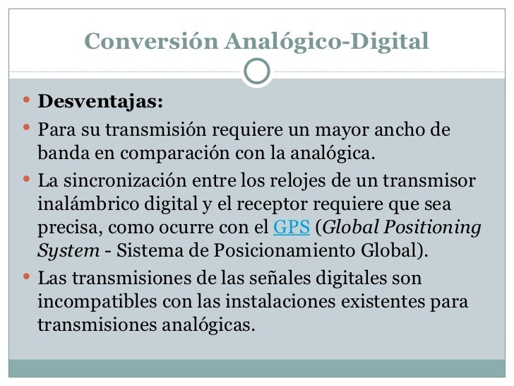 Conversion señal Analógica a Digital Y viceversa