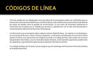 Codificación de línea | PPTX