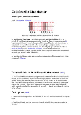 Codificación manchester | DOCX
