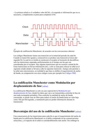 Codificación manchester | DOCX