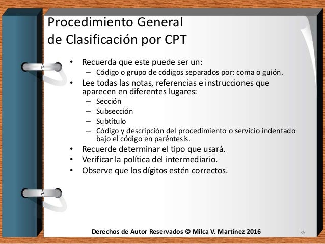 Codificacion Cpt 2017
