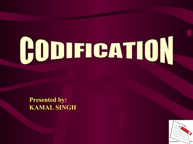 Codification | PPT