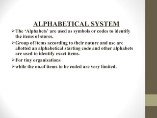 Alphabetical Codification System Codification | PPT
