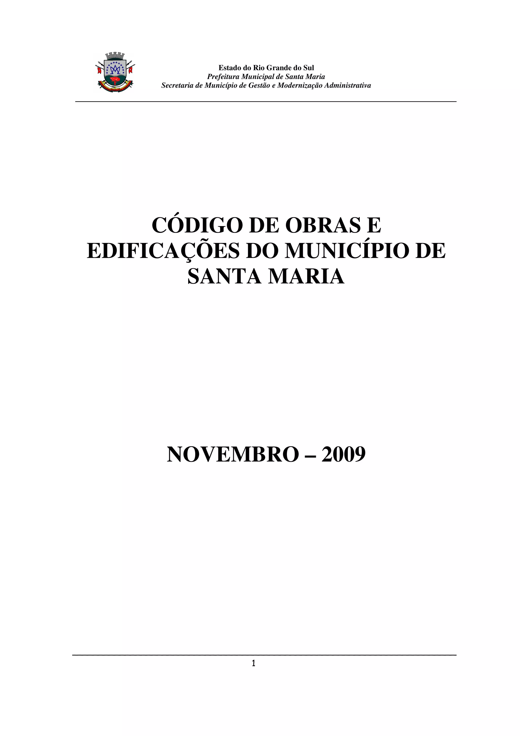 código de obras de santa maria | PDF
