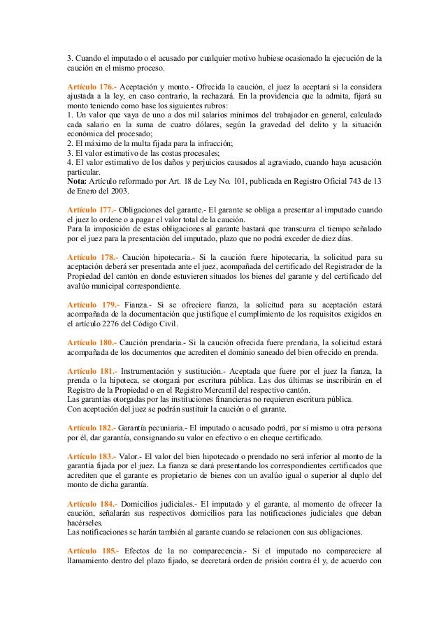 Codigo De Procedimiento Penal