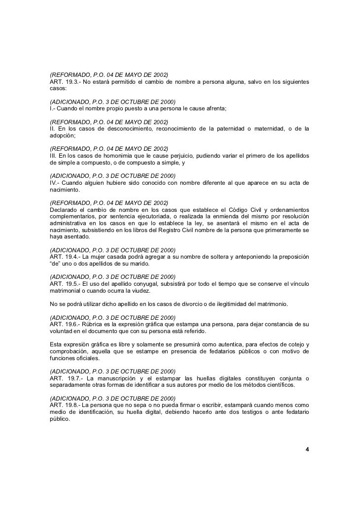 Ley Del Registro Civil De San Luis Potosi Ley Compartir