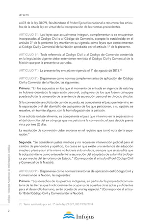 Cccn Código Civil y Comercial de la Nación Argentina. | PDF