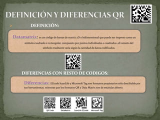 Codigo data matrix | PPTX