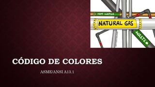 CÓDIGO DE COLORES
ASME/ANSI A13.1
 