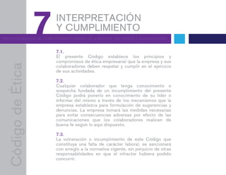 Codigo de etica Santa Fe Dicanosa