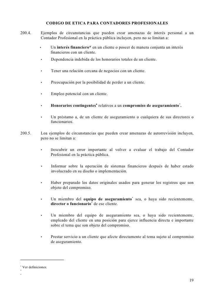 Codigo de etica de ifac aprobado por comite tecnico de 