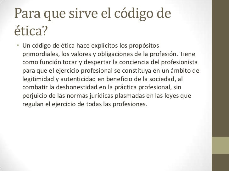 Image result for para que sirven los codigos de etica