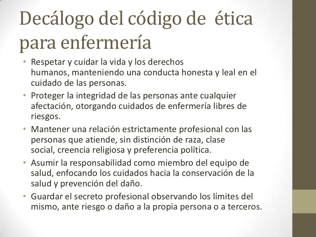 Codigo De Etica De Enfermeria – eroppa