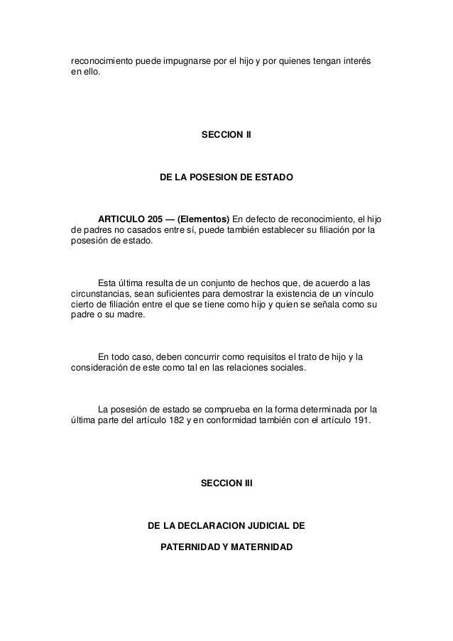 Codigo de familia bolivia