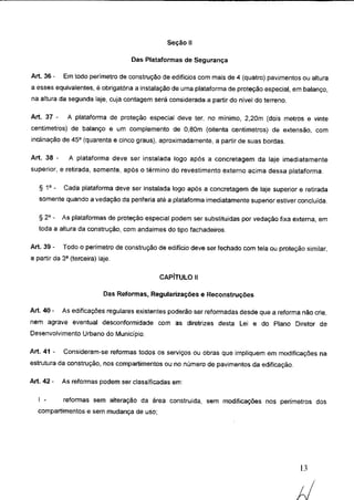 Código de obras e edificações - Palmeira dos Indios