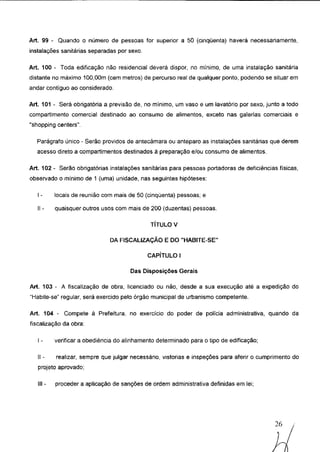 Código de obras e edificações - Palmeira dos Indios