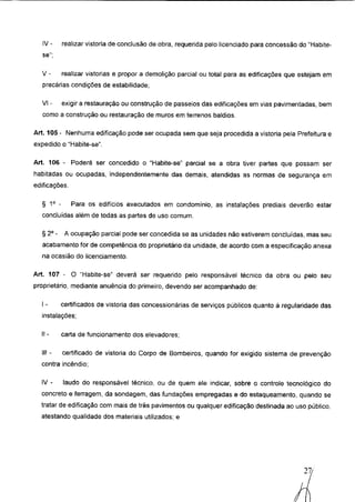 Código de obras e edificações - Palmeira dos Indios