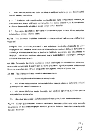 Código de obras e edificações - Palmeira dos Indios