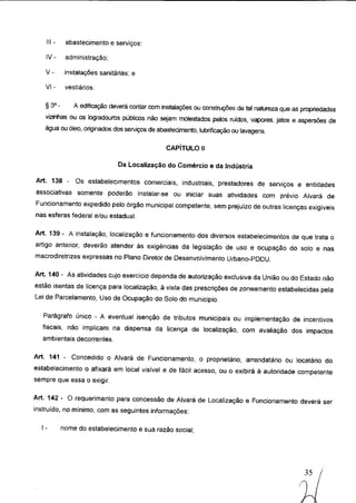 Código de obras e edificações - Palmeira dos Indios