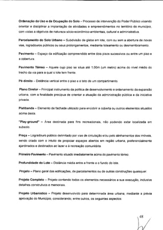 Código de obras e edificações - Palmeira dos Indios