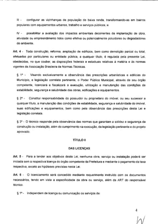 Código de obras e edificações - Palmeira dos Indios
