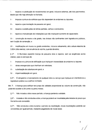 Código de obras e edificações - Palmeira dos Indios