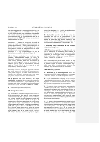 CODIGO ELECTRICO NACIONAL