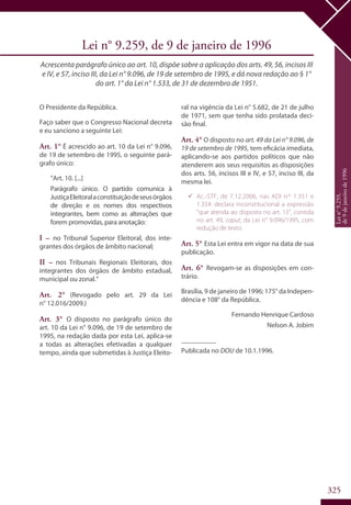 Codigo eleitoral 2012