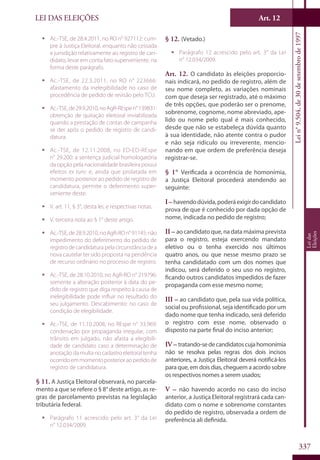 Codigo eleitoral 2012