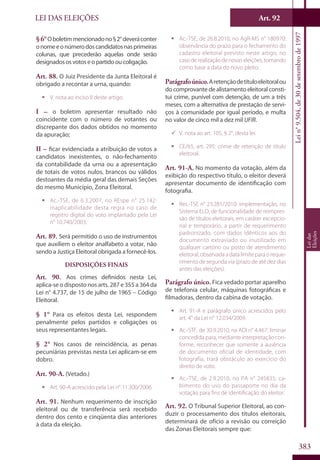 Codigo eleitoral 2012