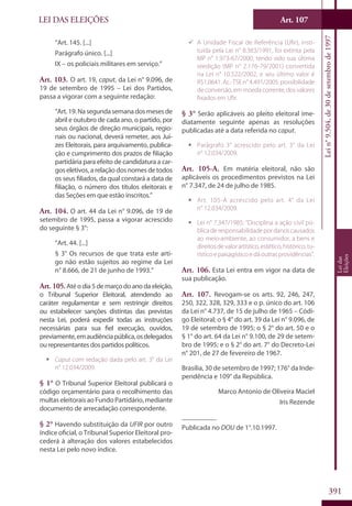 Codigo eleitoral 2012