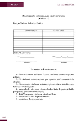 Codigo eleitoral 2012