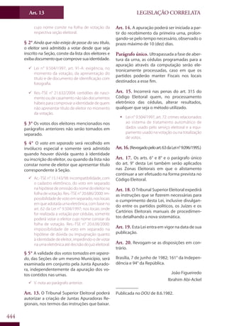 Codigo eleitoral 2012